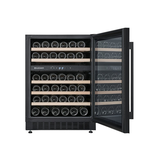 CBU50D2B - 2-Zonen Weinkühlschrank Unterbau für 51 Flaschen
