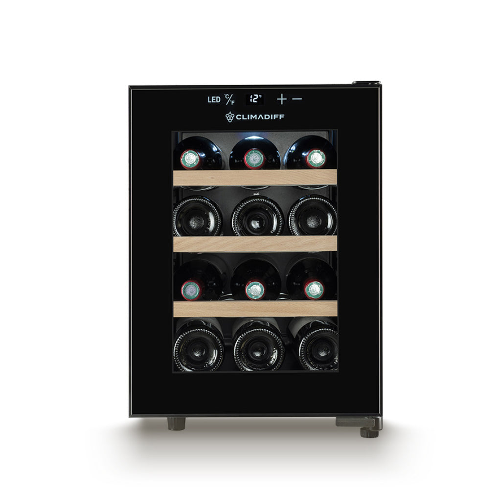 CUVEE12 - Ultra-leiser Servier-Weinkühlschrank für 12 Flaschen