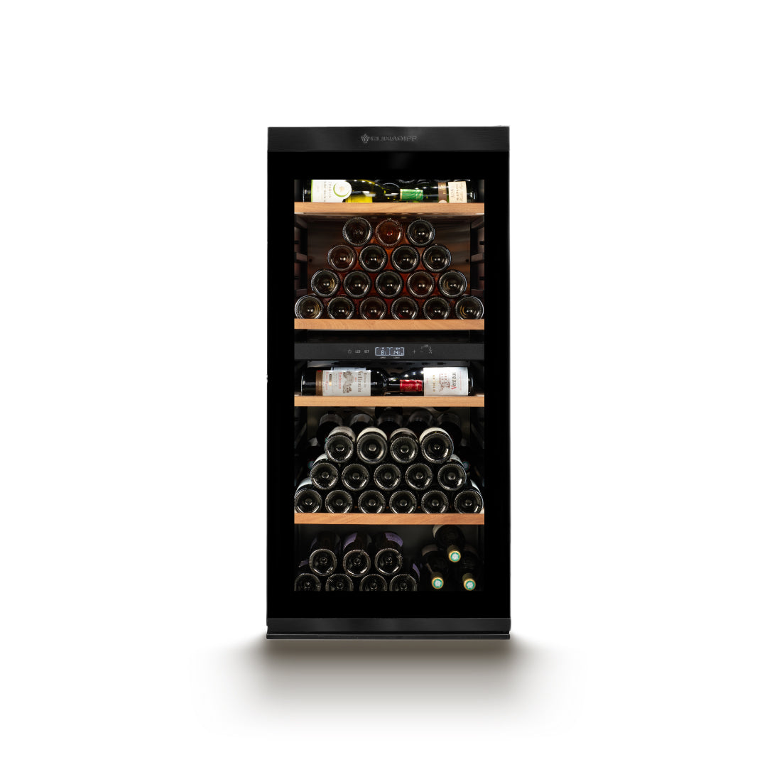 MILLESIME140DB - 2-Zonen Lager-Weinkühlschrank für 138 Flaschen