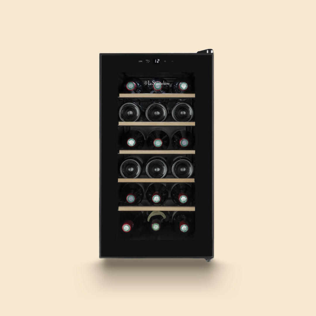 18SILENCE - Weinkühlschrank mit lüfterlose Hybridkühlung für 18 Flaschen
