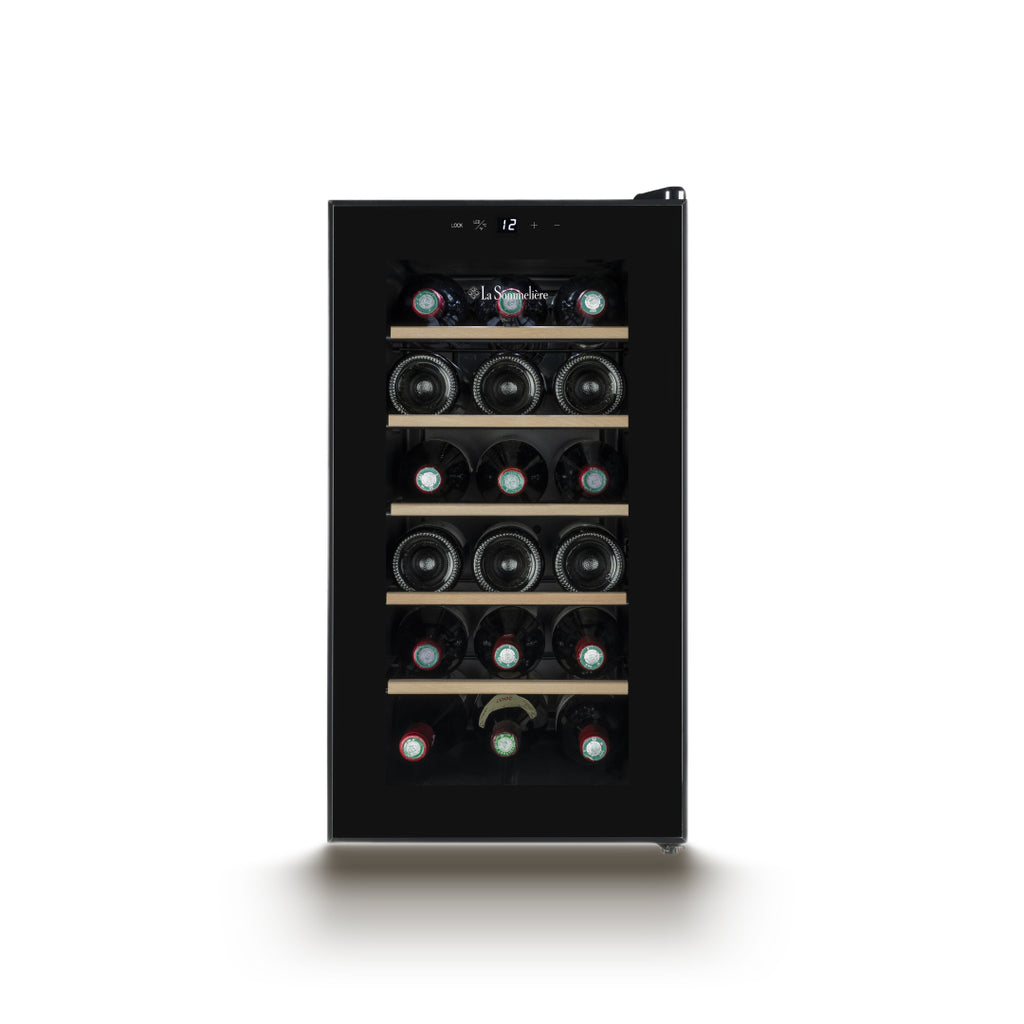 18SILENCE - Ultraleiser Hybrid-Weinkühlschrank für 18 Flaschen