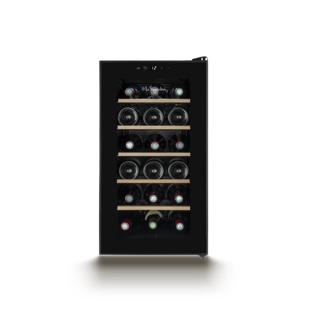 18SILENCE - Ultraleiser Hybrid-Weinkühlschrank für 18 Flaschen