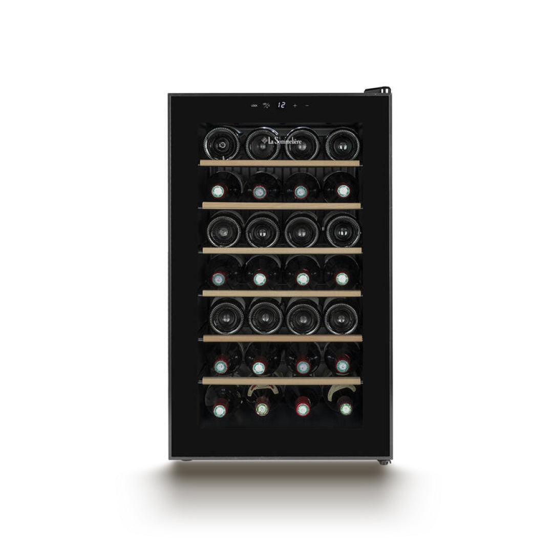 28SILENCE - Ultraleiser Hybrid-Weinkühlschrank für 28 Flaschen