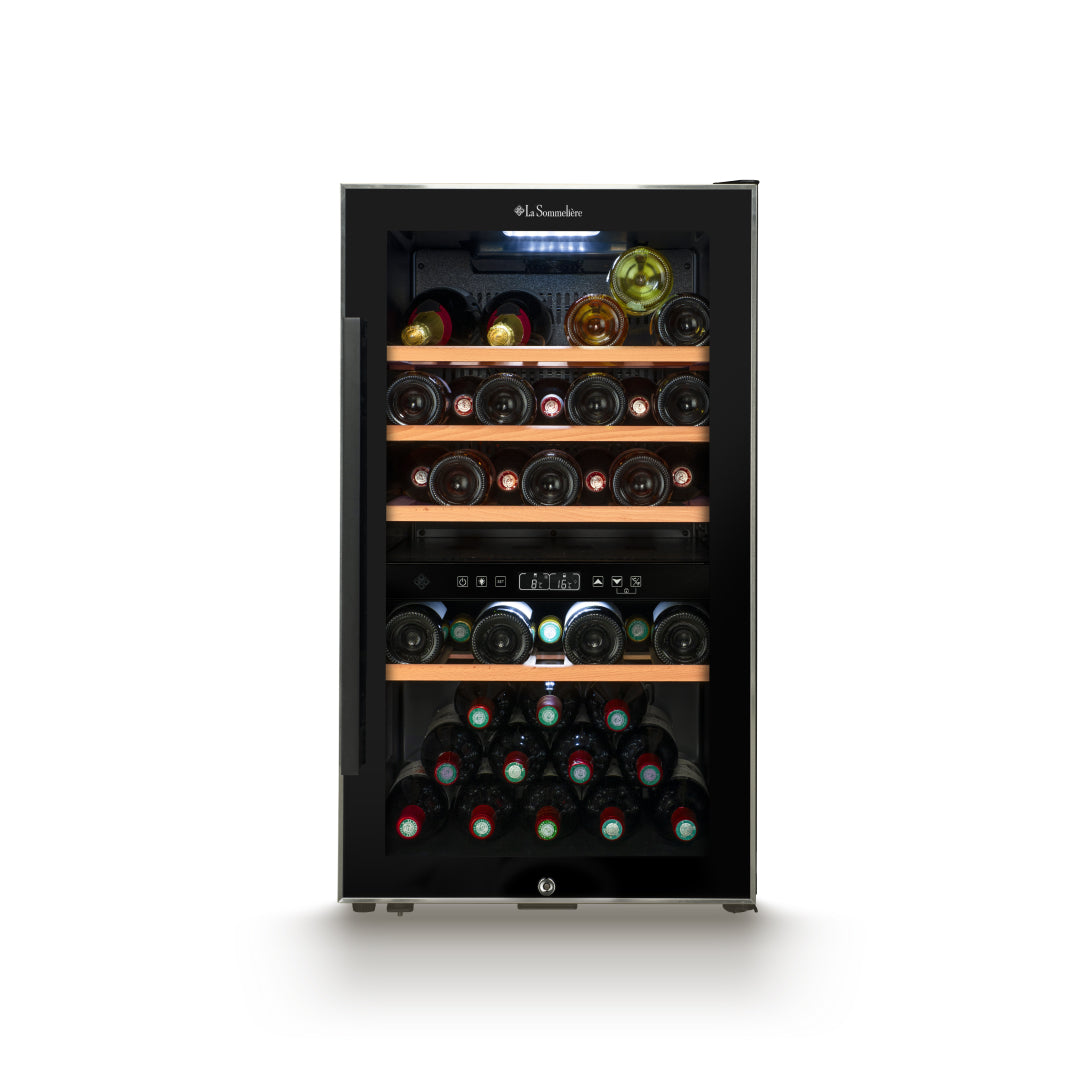 ECS51.2Z - Smarter 2-Zonen Weinkühlschrank für 49 Flaschen