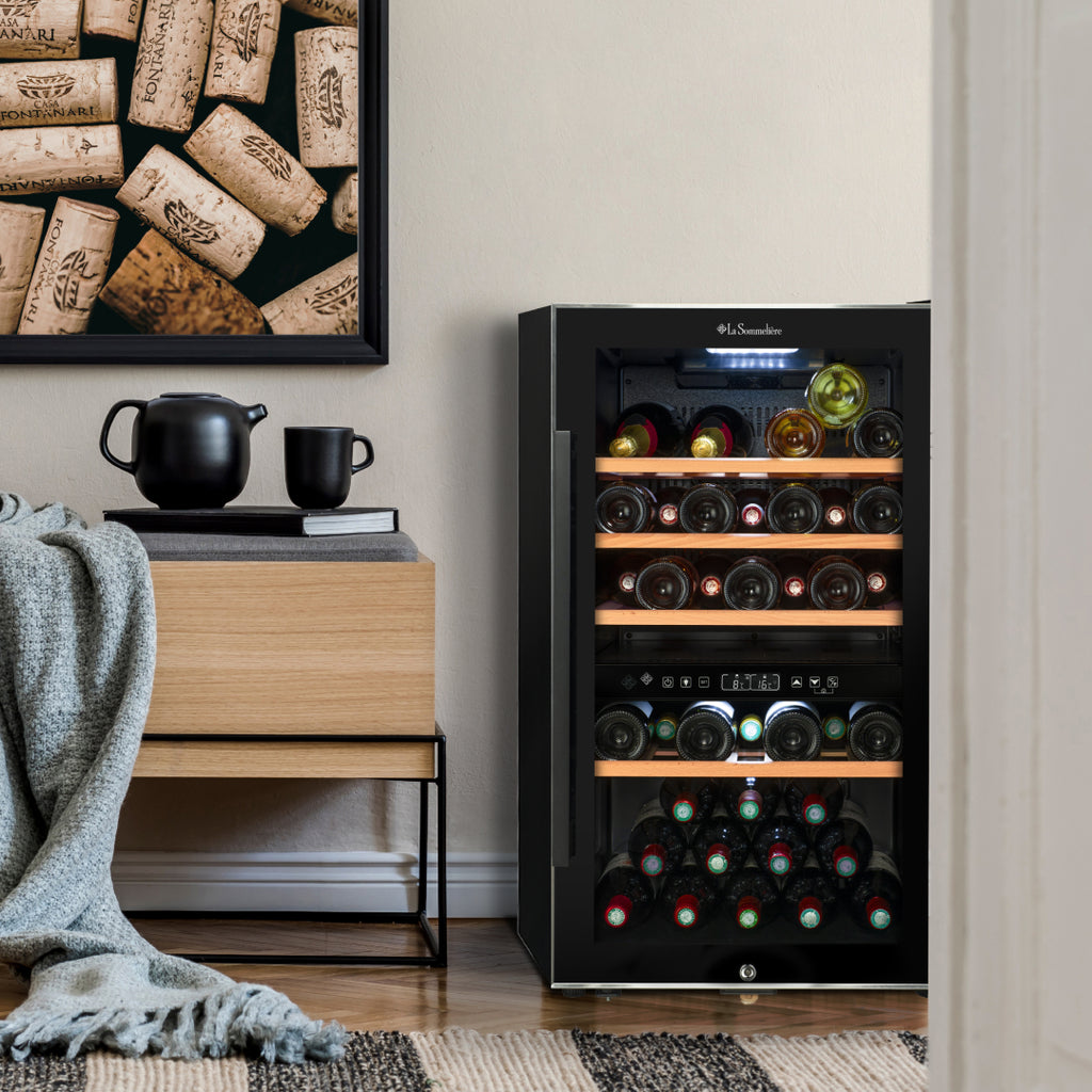 ECS51.2Z - Smarter 2-Zonen Weinkühlschrank für 49 Flaschen
