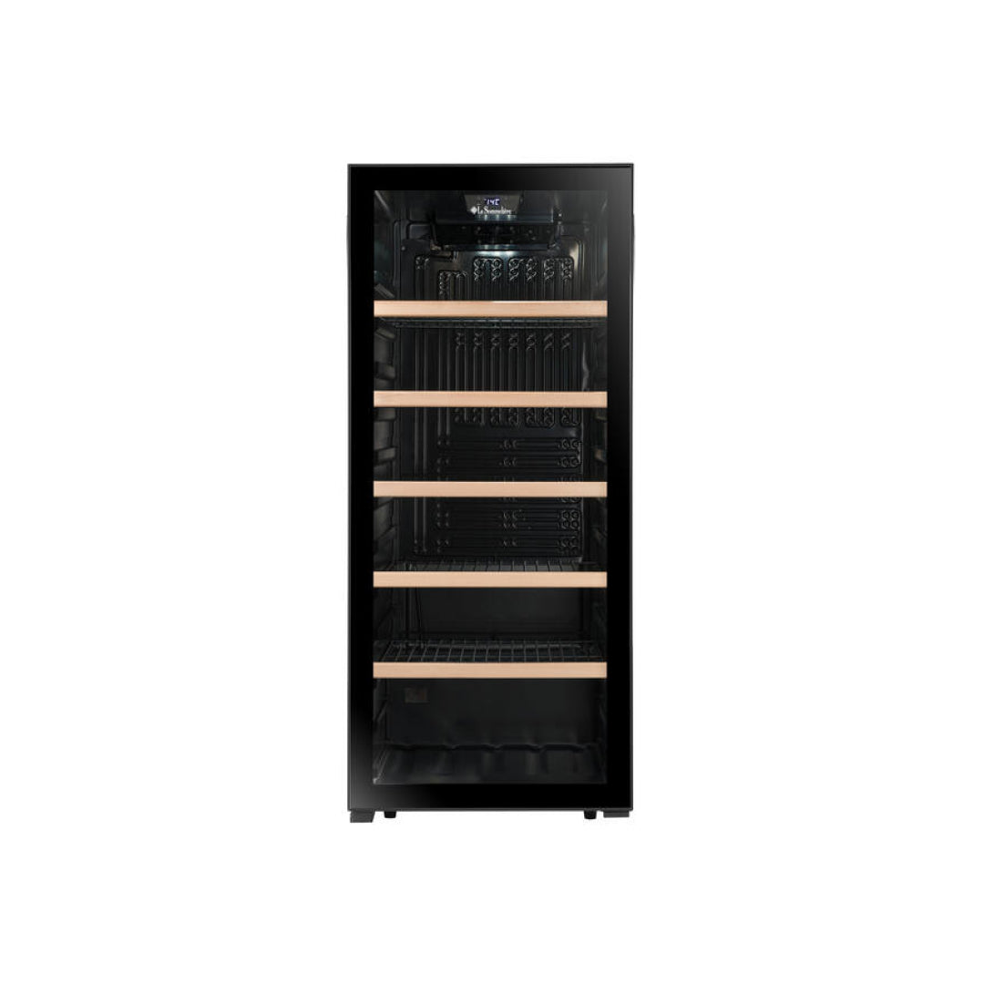 LS117BLACK - Doppelzonen Weinkühlschrank mit Platz für 117 Flaschen
