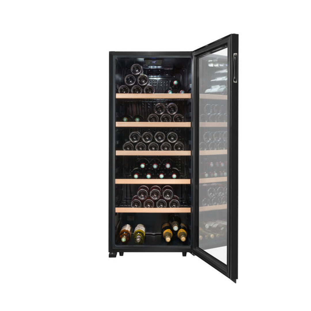 LS117BLACK - Doppelzonen Weinkühlschrank mit Platz für 117 Flaschen