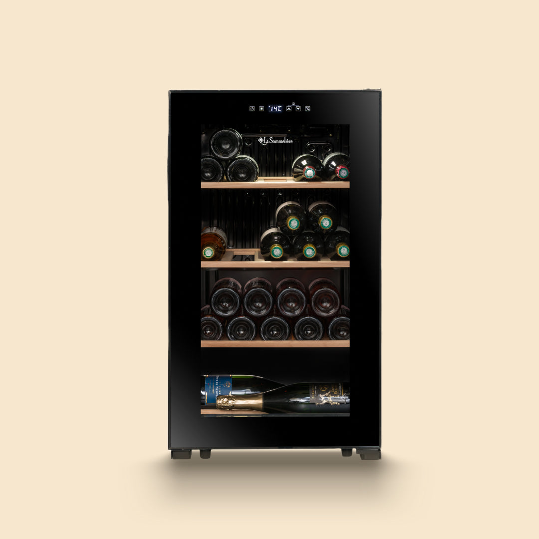 LS36BLACK - Weinkühlschrank mit Platz für 36 Flaschen