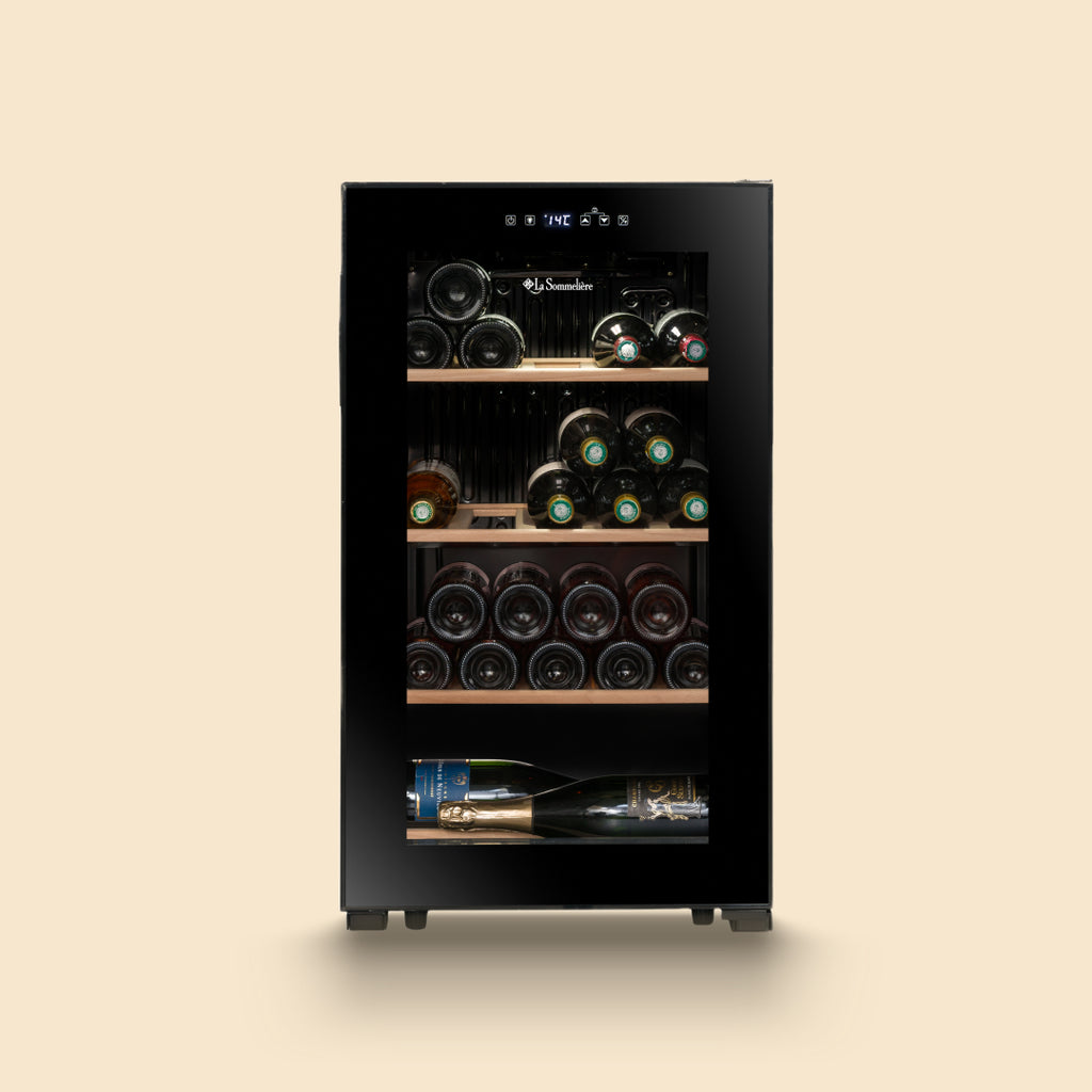 LS36BLACK - Weinkühlschrank mit Platz für 36 Flaschen