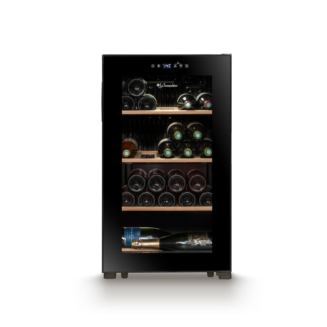 LS36BLACK - Weinkühlschrank für 36 Flaschen