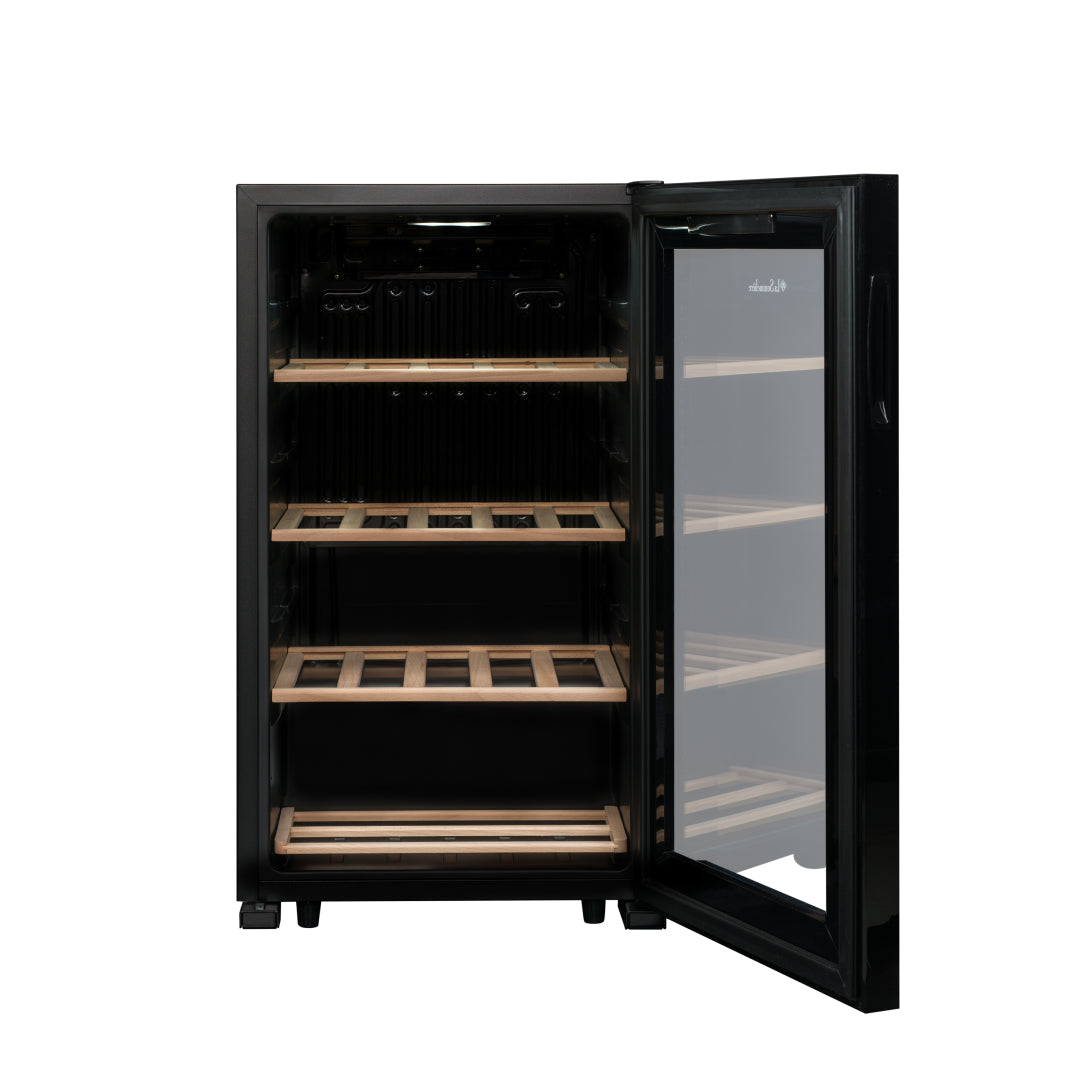 LS36BLACK - Doppelzonen Weinkühlschrank mit Platz für 36 Flaschen