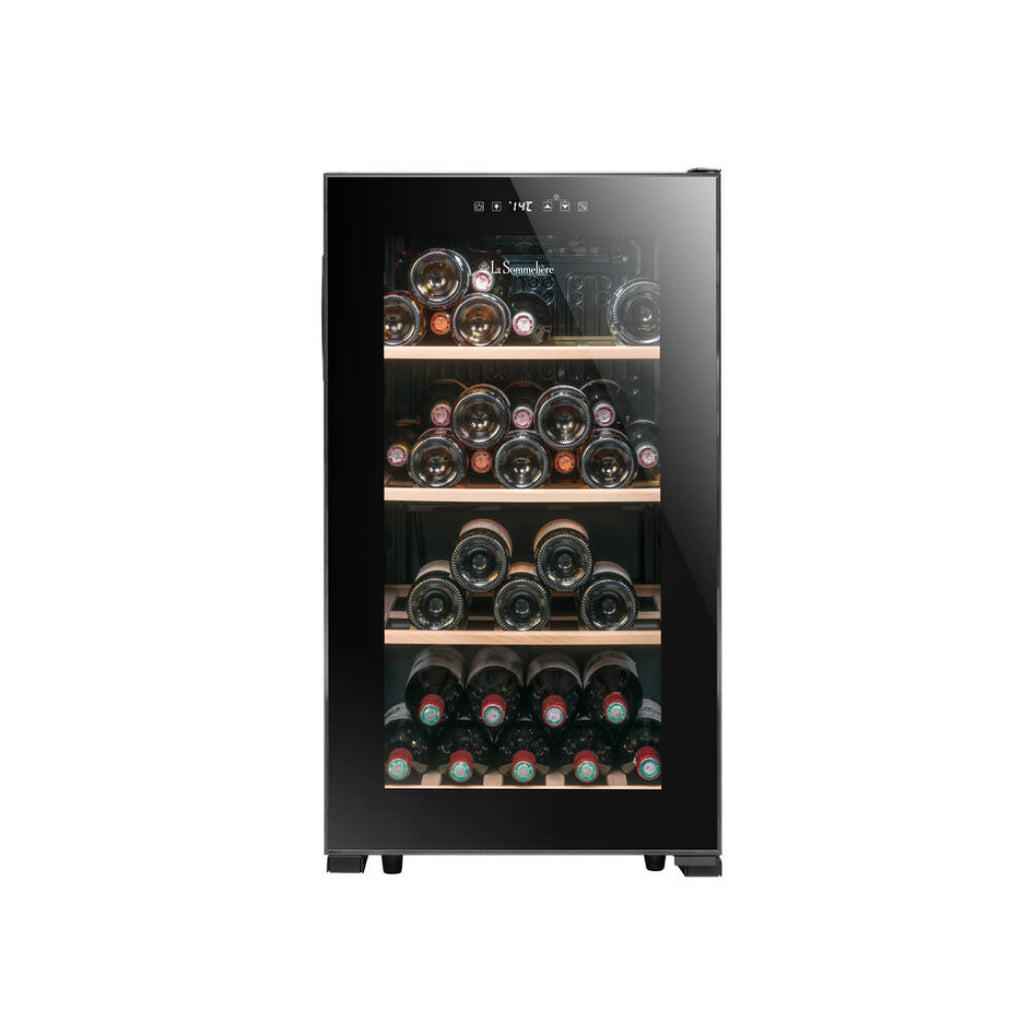 LS52BLACK - Doppelzonen Weinkühlschrank mit Platz für 52 Flaschen