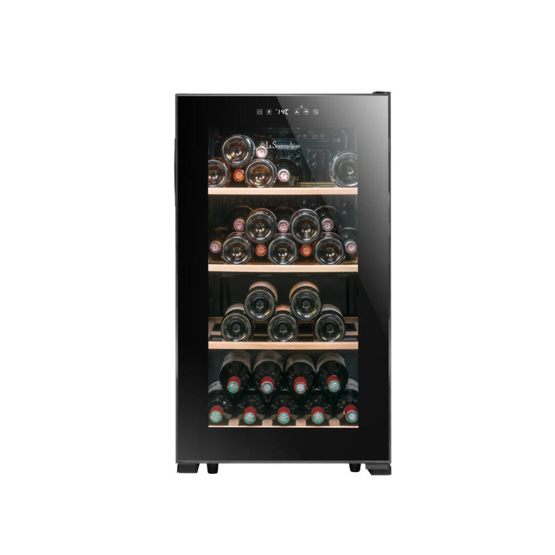 LS52BLACK - Doppelzonen Weinkühlschrank mit Platz für 52 Flaschen