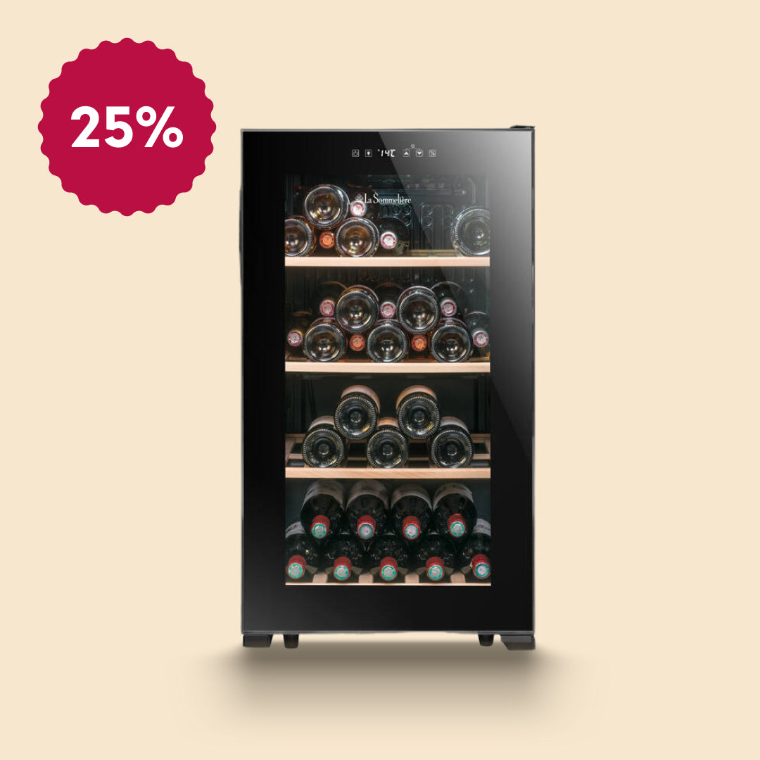 LS52BLACK - Weinkühlschrank mit Platz für 52 Flaschen