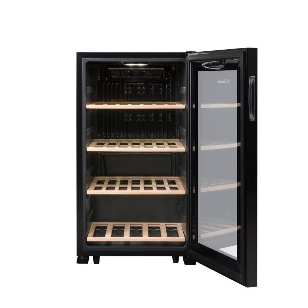 LS52BLACK - Doppelzonen Weinkühlschrank mit Platz für 52 Flaschen