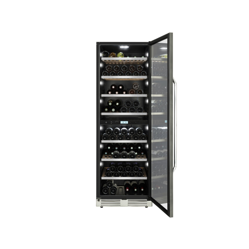 MT150DZ - professioneller 2 Zonen Weinlagerschrank für 152 Flaschen