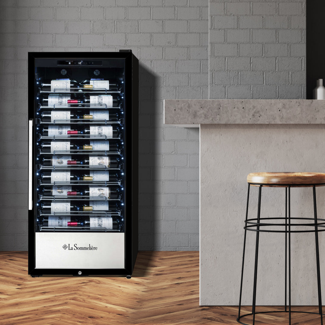 PRO110N - Doppelzonen Weinkühlschrank mit Platz für 110 Flaschen