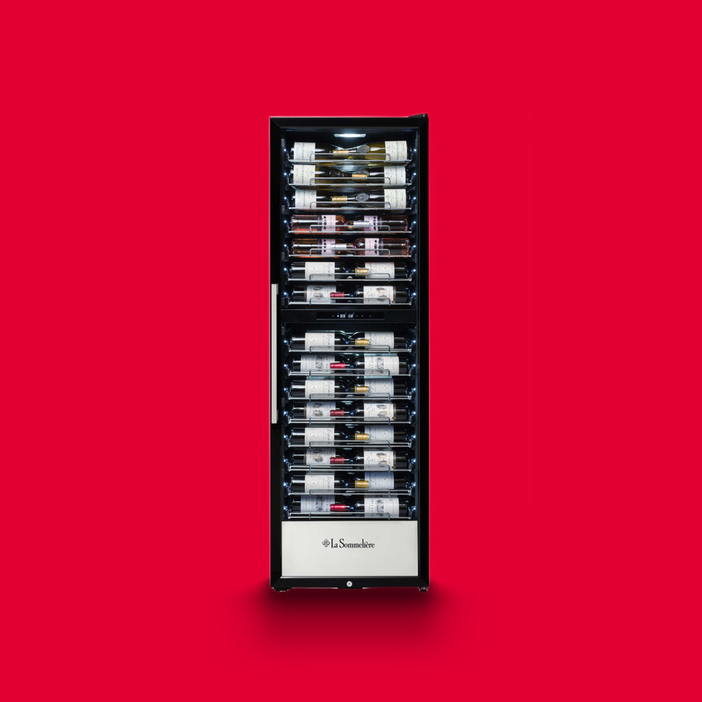 PRO160N - Doppelzonen Weinkühlschrank mit Platz für 160 Flaschen