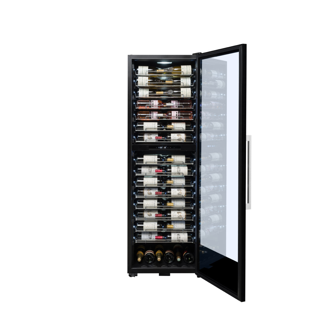 PRO160N - Doppelzonen Weinkühlschrank mit Platz für 160 Flaschen