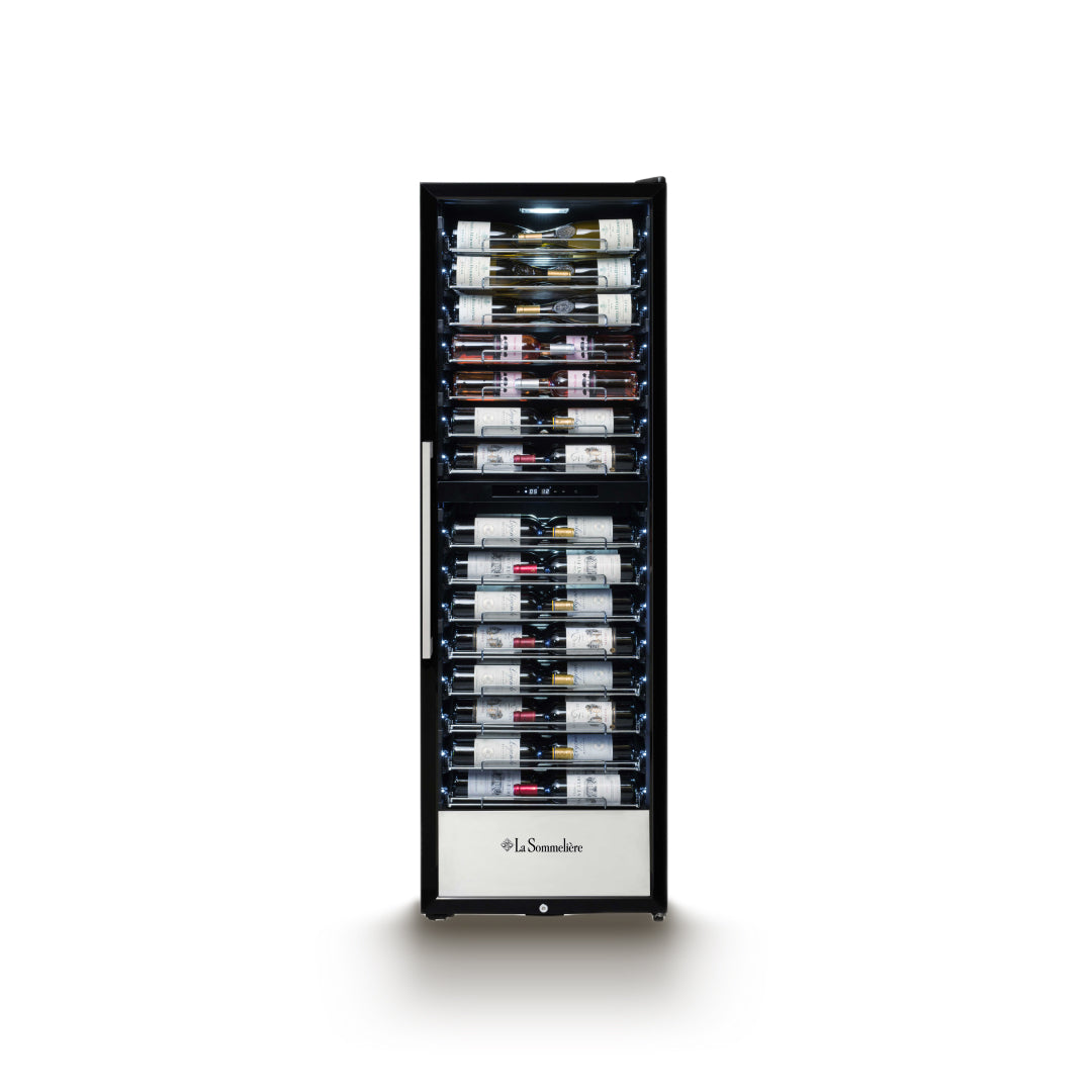 PRO160DZN - Professioneller 2 Zonen Weinkühlschrank für 152 Flaschen